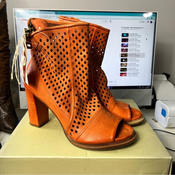 A.S. 98 Women's Bertrand Genuine Leather Carota Sandal boots Size EU 41 US 10 - Picture 2 of 15